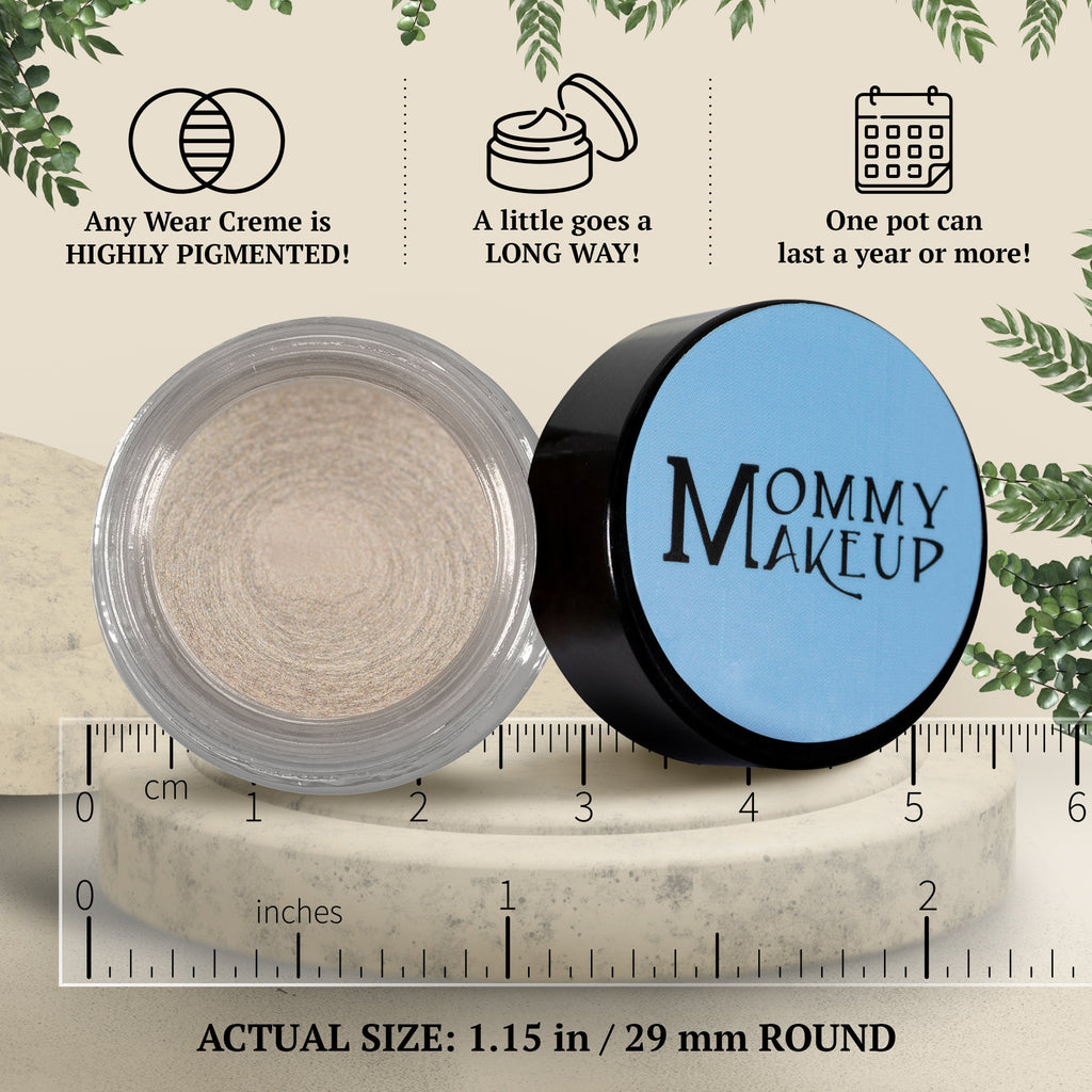 Starlight Any Wear Creme - A Waterproof Multi-tasking creme to powder product for eyes, cheeks & lips. Can be worn anywhere